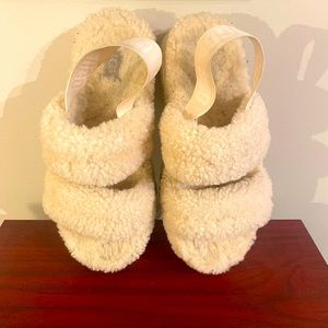 UGG Sherpa slippers, size 8